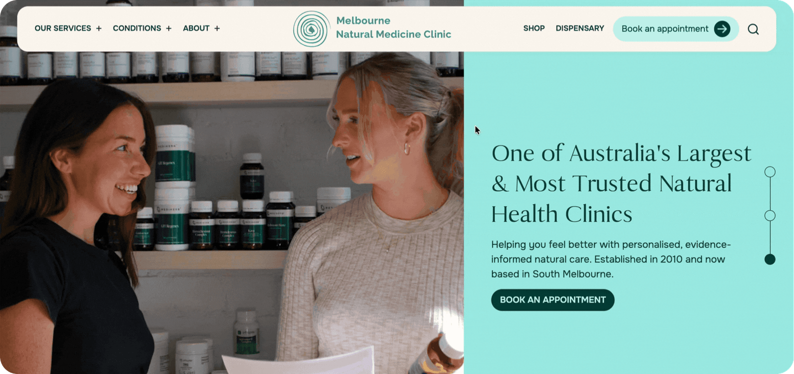Melbourne Natural Medicine website