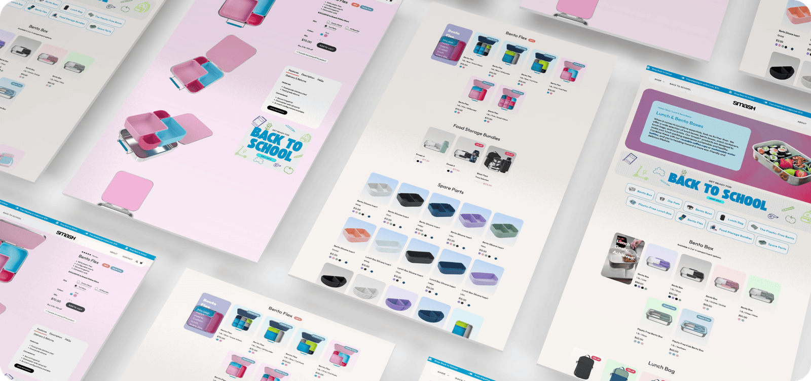Smash website menu navigation
